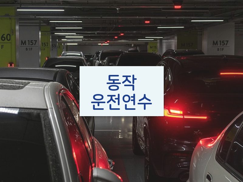 동작운전연수 후기