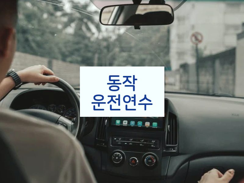 동작운전연수 후기