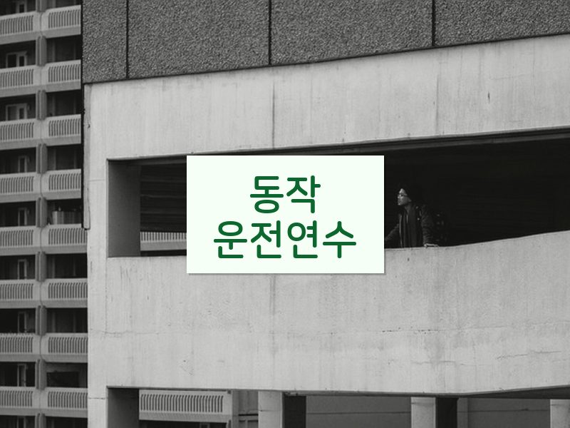 동작운전연수 후기