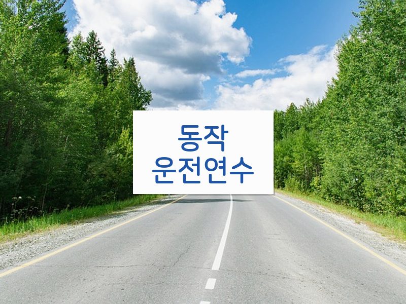 동작운전연수 후기