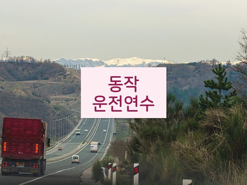 동작운전연수 후기
