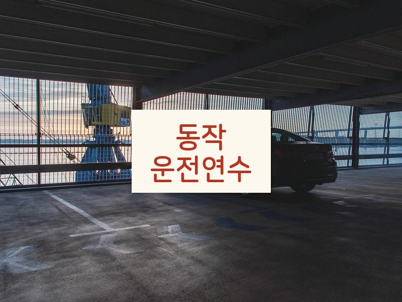 동작운전연수 후기