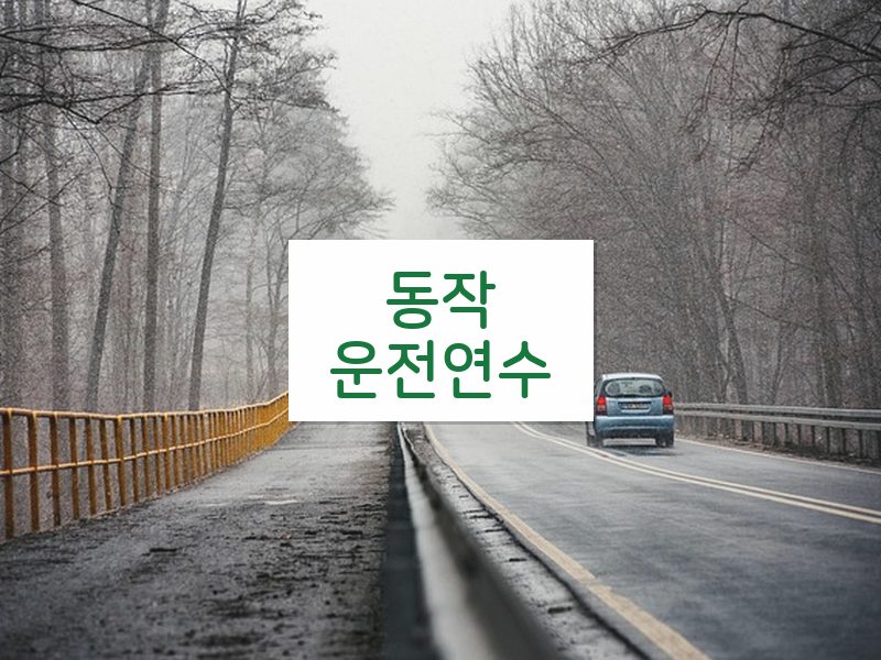 동작운전연수 후기