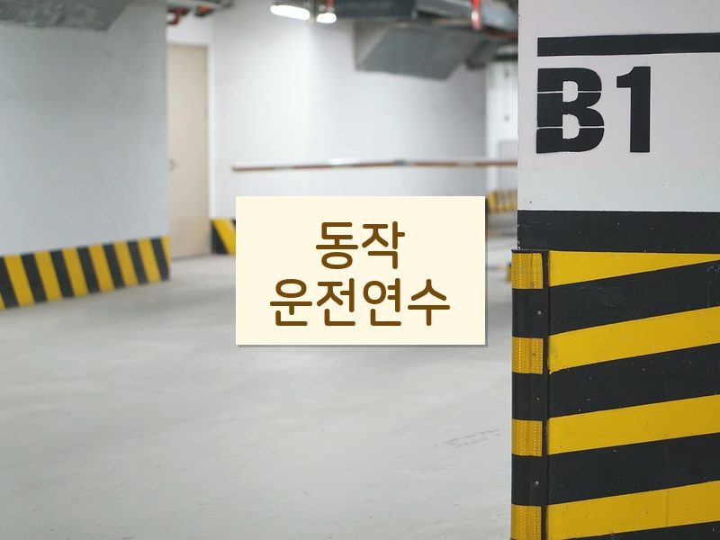 동작운전연수 후기