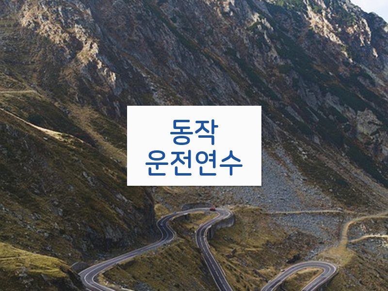 동작운전연수 후기