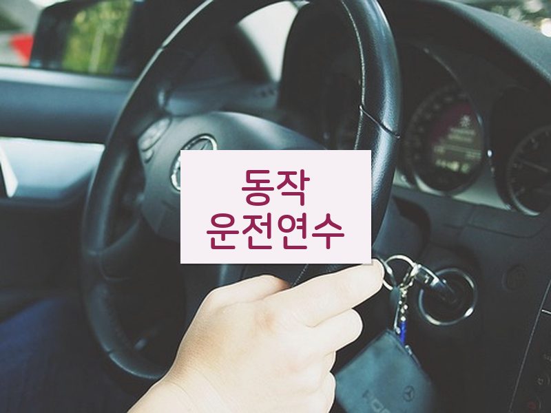 동작운전연수 후기