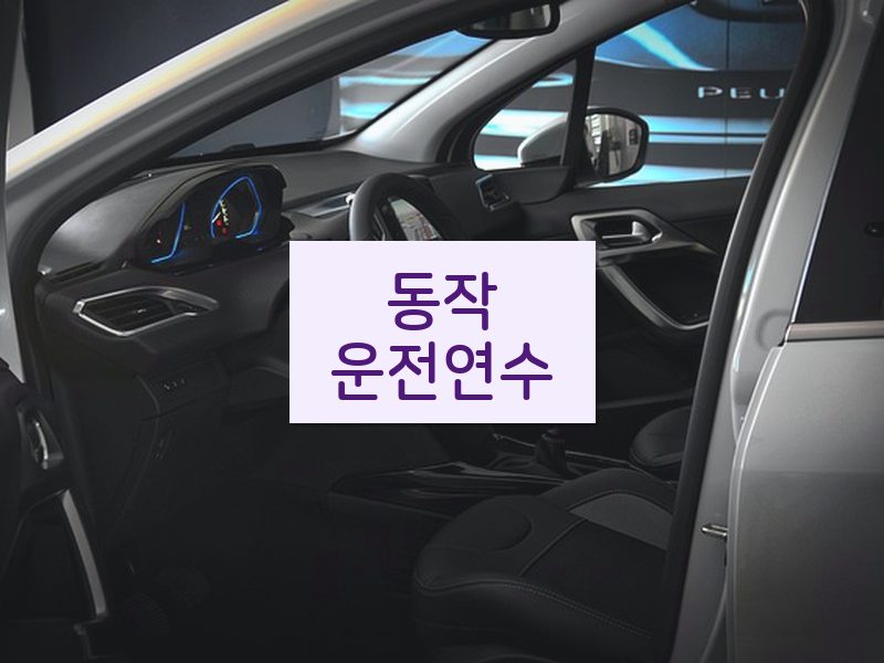 동작운전연수 후기