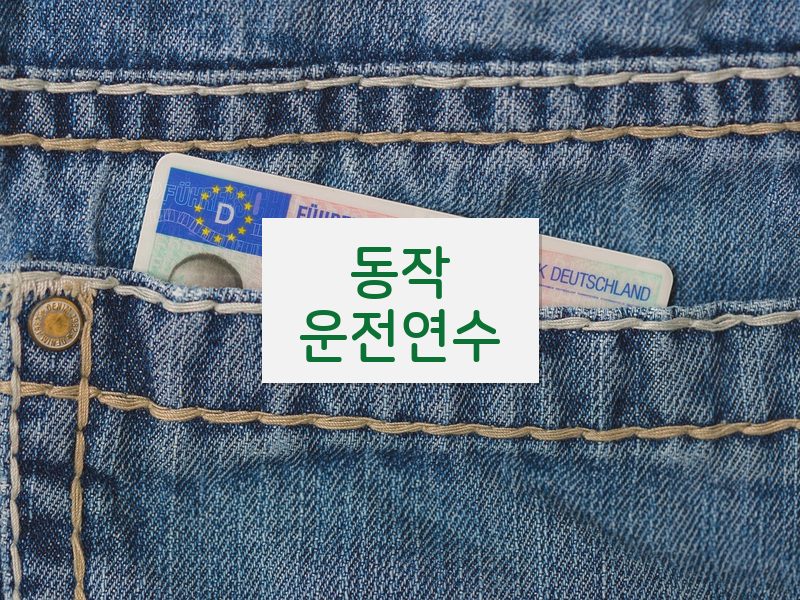 동작운전연수 후기