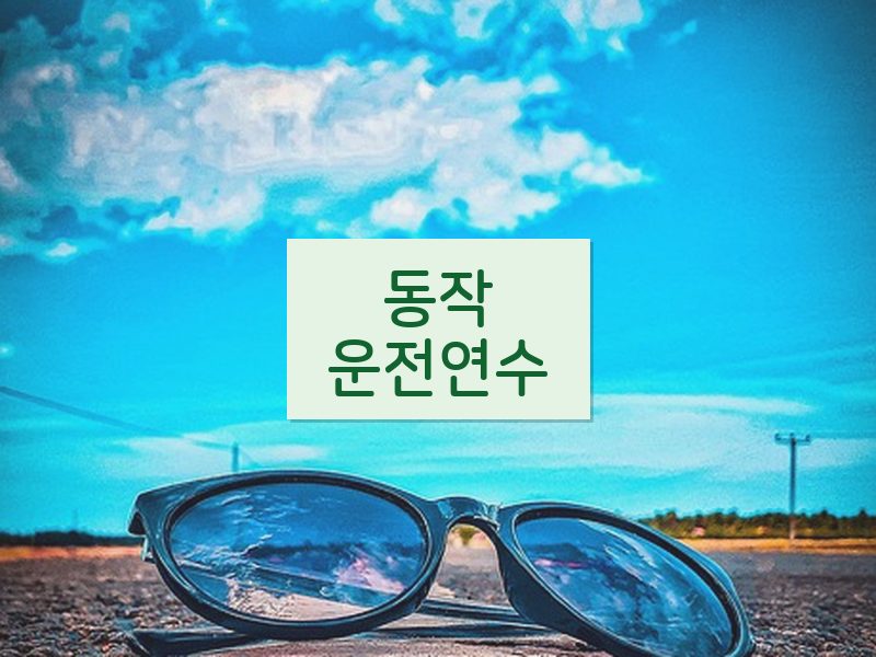동작운전연수 후기