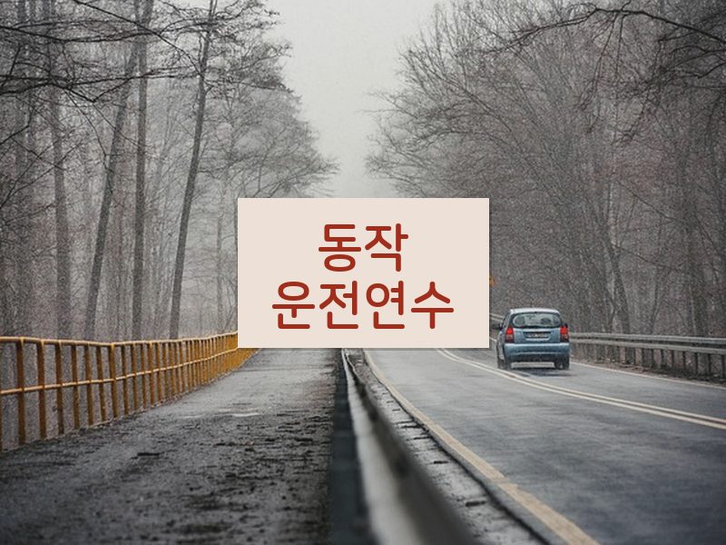 동작운전연수 후기