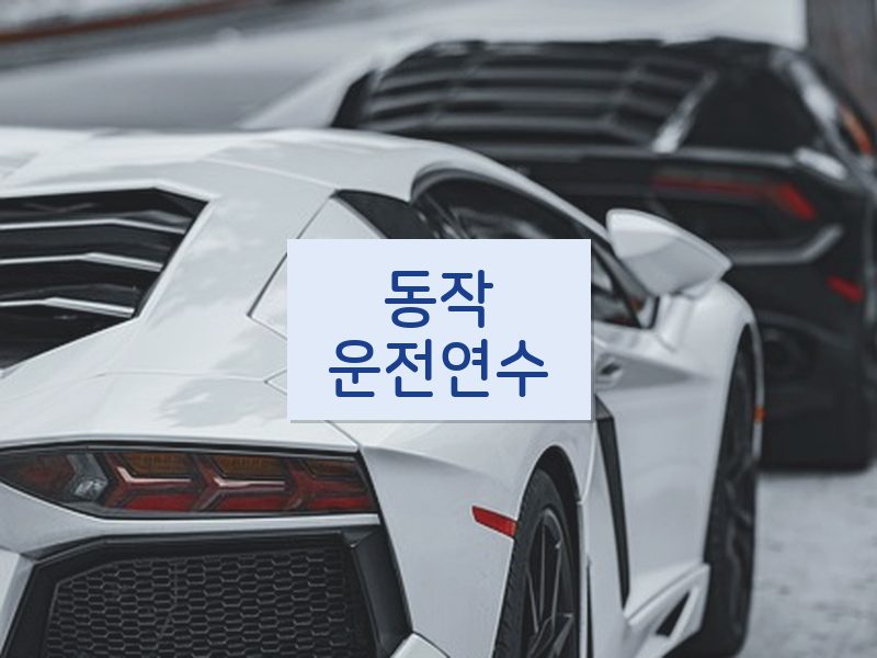 동작운전연수 후기