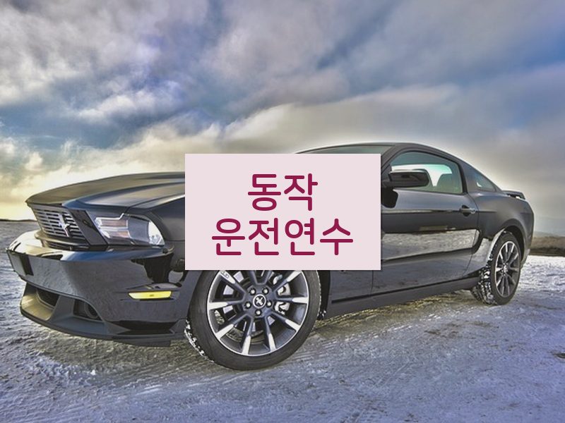 동작운전연수 후기