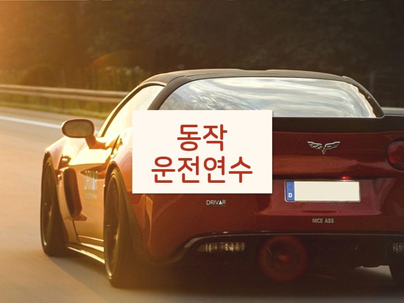 동작운전연수 후기