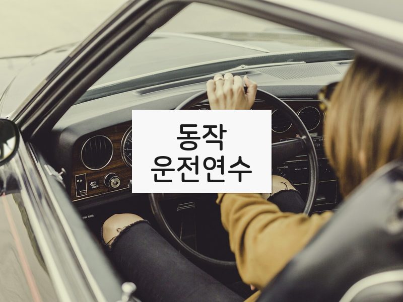 동작운전연수 후기