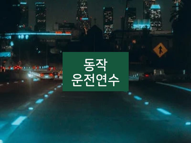 동작운전연수 후기