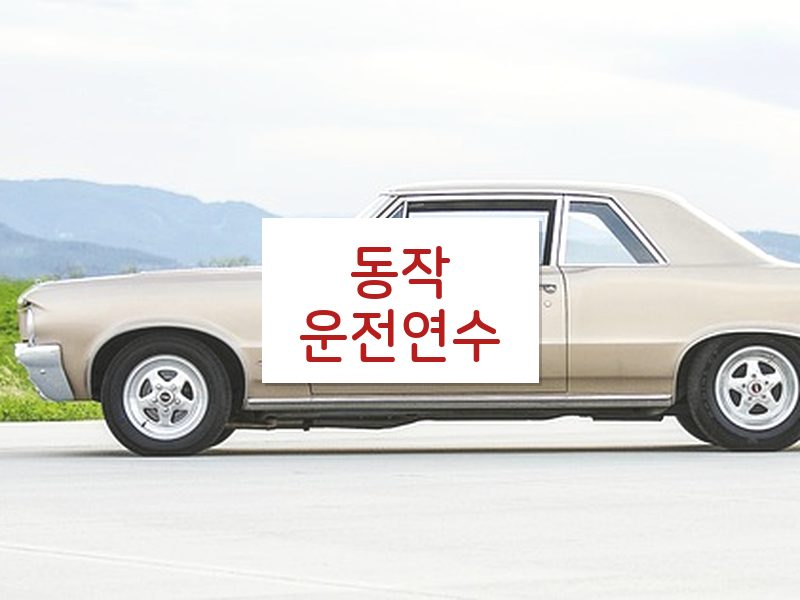 동작운전연수 후기