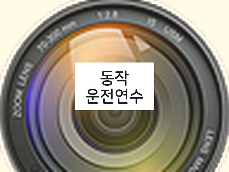 동작운전연수 후기