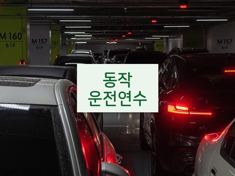동작운전연수 후기