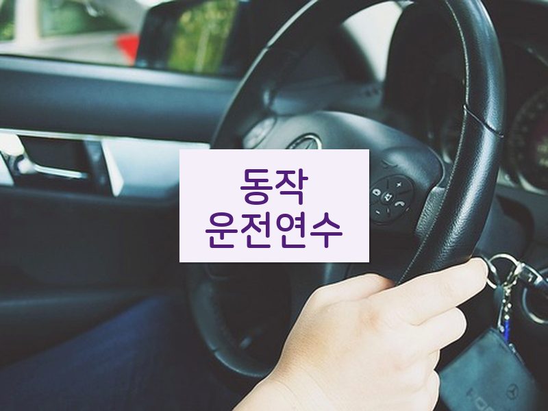 동작운전연수 후기