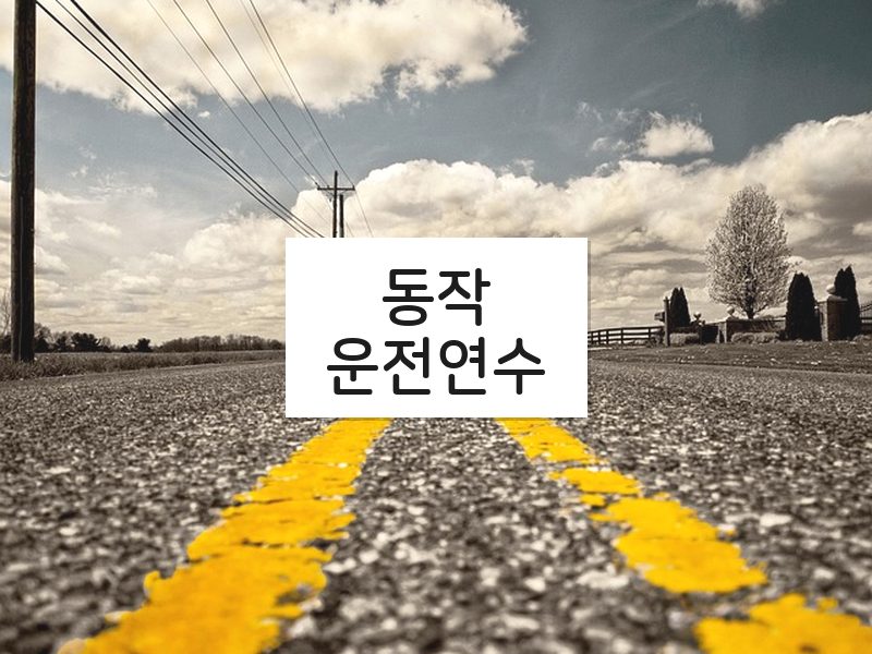 동작운전연수 후기