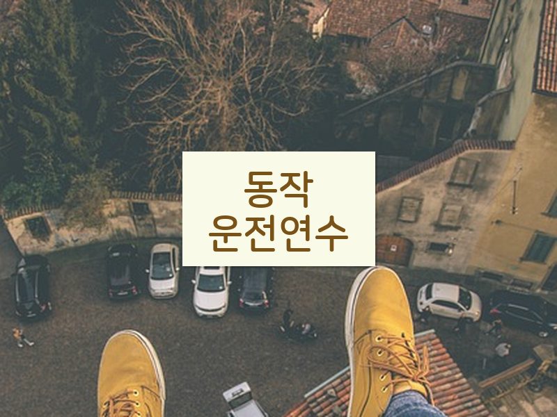 동작운전연수 후기