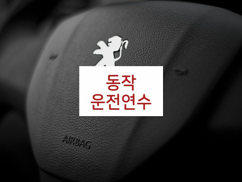 동작운전연수 후기