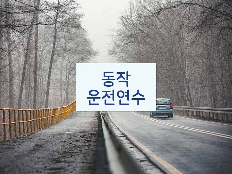 동작운전연수 후기