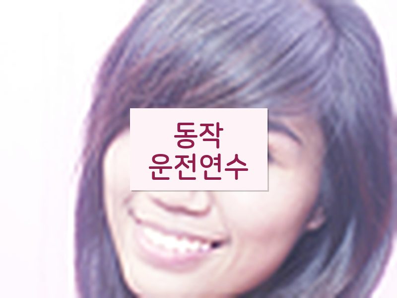 동작운전연수 후기