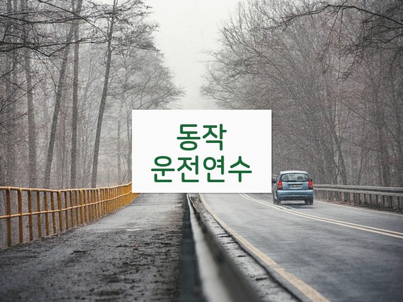동작운전연수 후기