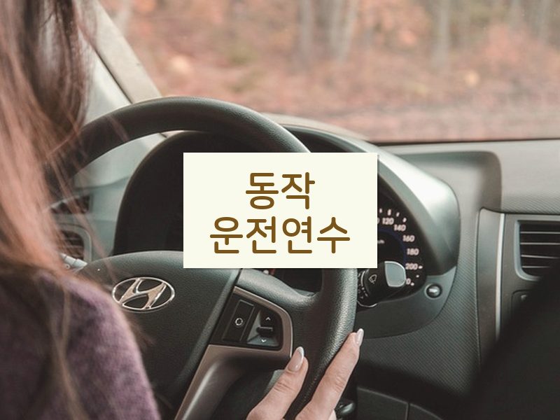 동작운전연수 후기