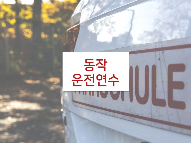 동작운전연수 후기