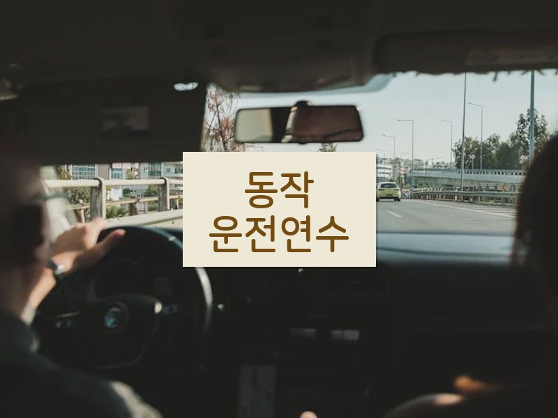 동작운전연수 후기