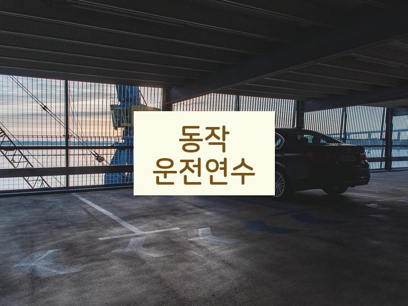 동작운전연수 후기